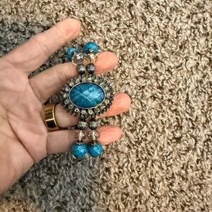 Elegant Blue and Silver Women's Bracelet 14